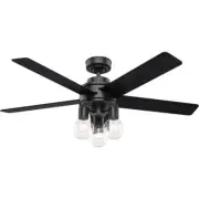 Hunter Hardwick 52 LED Hardwick 52" 5 Blade Indoor LED Ceiling - Black