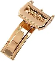 APTPKGDFDK 18mm Stainless Steel Watch Buckle For Watch-Buttom Fit For IWC Folding Buckle Butterfly Clasp Fit For Pilot Fit For Portofino Cuff