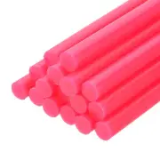 16 Pcs Mini Hot Glue Sticks, 0.43" Dia x 7.87" Long EVA Sticks, Rose Red