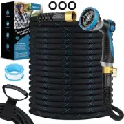 Garden Hose 50 ft, NON-EXPANDABLE Ultra Lightweight Flexible Water Hose With ...