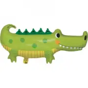 Alligator Party Shaped Metallic Balloon 18.1" x 36.4" Party Decoration