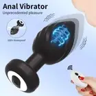 Anal Plug Vibrator Training Remote Control Vibrating Butt Plug Couples Sex Toys