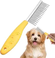 Flea Comb - With Long And Short Teeth, Pet Hair Loss Comb | Pet Combs, Hair Brush, Grooming Combs For Dogs And Cats