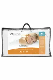 Downia CLASSIQUE white duck down & feather pillow (Medium)