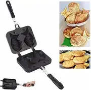 Fish Shaped Waffle Maker Machine, DIY Fish-Shaped Non-Stick Waffle Cake Maker Pan, Pancake Tools for Home