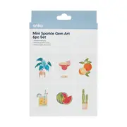 6 Piece Mini Sparkle Gem Art - Novelty Food