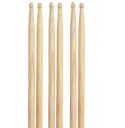 3 Pairs Drum Sticks, Winspeed 5A Classic Maple Wood Tip Drumsticks for 40CM
