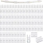 100 Pcs Rope Light Mounting Brackets & Clips, LED Neon Flex Strip Light Holder w