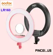 Godox LR160 LED Ring Light 18W Ring Fill Light Dimmable For Live Streaming pe66