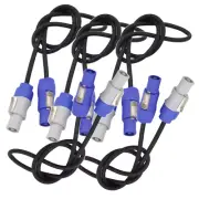 5pcs 5ft Powercon Extended Cable Power Plug Male to Female for Stage Par Light