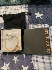 Alex And Ani Pumpkin Spice Charm Bracelet New