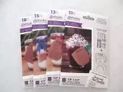 Crafter's Companion Gemini Baking Recipe Rubber Stamp Die LOT