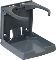 Adjustable Folding Car Drink Holder Beverage Rack Multifunctional Modern Cup Rack Bottle Holder for Rvs Home Marine Boat, Gray