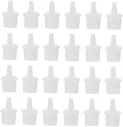 SOESFOUFU 2sets Lash Nozzle False Bottle Replacement Cap Tip Design Beauty Salon Supplies 100pcs*2
