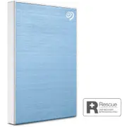 Seagate One Touch Portable Hard Drive With Rescue Data 2TB - Blue