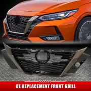 [Honeycomb Mesh] For 20-23 Nissan Sentra Front Bumper Grille w/ Camera Hole