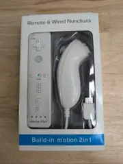 NEW Build-in Motion Remote Control Wired Nunchuck For Nintendo Wii / Wii U
