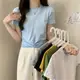 短袖上衣 短T 韓系女裝 純色短袖T恤女設計感小眾小個子短款上衣MB020-A 衣時尚