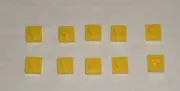 LEGO NEW 1x1 Yellow Plate (10x) 302424 Brick 3024