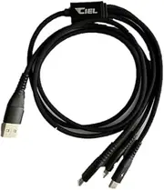 CIEL CL-CB120 3 in 1 Multi Charging Cable 3A 4.7 inches (120 cm)