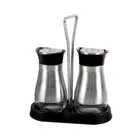 Salt and Pepper Shakers Set Bottles for Black Pepper, Kosher And Sea Salts