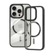 ZUSLAB iPhone 15 Pro Max MagSafe Case Slim Hybrid Pro Protective Heavy Duty Shockproof Cover for Apple - Black