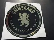 OMMEGANG ABBEY BREWERY Foil Lion LOGO STICKER craft beer brewery Cooperstown