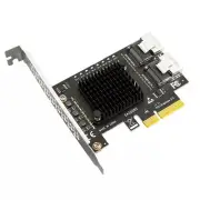 New ASM1166 SFF-8087 Mini-SAS SATA 3.0 Expansion Card 8Ports HDD SSD Cable