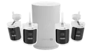 Swann AllSecure4K Wireless Security Cameras, Hub with 64GB MicroSD Storage - 4 Pack
