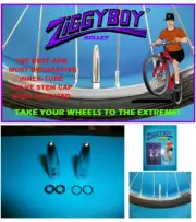 Cruiser Bicycle-Ziggyboy Bullet Valve Stem Caps-Schwinn/Huffy/Greenline/Shimano