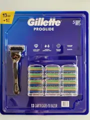 Gillette Proglide 5 ultra sharp precision blade 13 cartridges + 1 razor SEALED