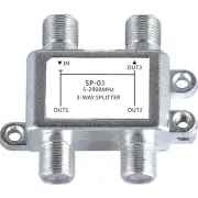 5PCS SP03C Satellite 3 Way HD Digital Coax Cable Splitter Bi-Directional MoCA Connector for SATV/CATV