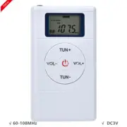 HRD-109 Portable Mini Radio DSP Radio FM Receiver 60-108MHz For Conference Venue