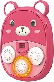 Music Boxing Machine for Kids | Bear Smart Boxing Machine - Rechargeable Wall Target Toy LED Musical Punching Board for Family Sports Indoor Outdoor Home Workout Birthday Adults Children
