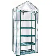 Solution4Patio 5-Tier Garden Mini Greenhouse Portable Green House for Indoor ...