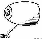 Camp Propeller Nut Zinc Anode Corrosion Resistant 1 In/1.125 In Dia CC