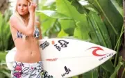 527584 ALANA BLANCHARD SWIMSUIT BIKINI 24x18 WALL PRINT POSTER