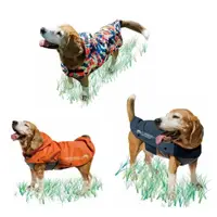 在飛比找momo購物網優惠-【MAKKU】日本耐水壓寵物蓄光雨衣AS-340(遛狗 狗狗