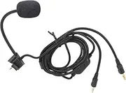 2.5mm 3.5mm Gold Plated Microphone Replacement Sound Cable, Noise Reduction, Volume Adjustment, Silent Button, No Oxygen Copper, for Gaming Headset PC Computers