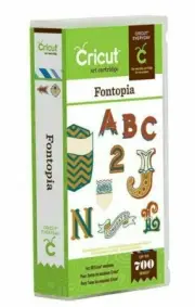 Cricut Fontopia Cartridge In Clam Shell - Sealed