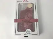 Case Mate Waterfall Series Case for Apple iPhone X XS 10 Clear/Pink Glitter Rose