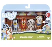 Bluey & Friends School Pack Bluey, Rusty, Chloe, Calypso ~ Figures New IN HAND!!