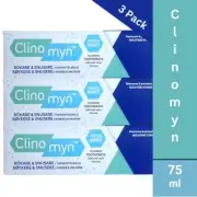 3 x Clinomyn Toothpaste For Smokers Original 75ml