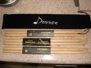 Donner Drum Sticks, 3 Pairs 5A Drumsticks Classic Maple Wood Snare Drumsticks