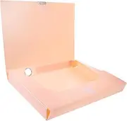 Tofficu Color Thick File Storage Box Document Organizer Material Space Saving Design for Office for Papers Letters Magazines