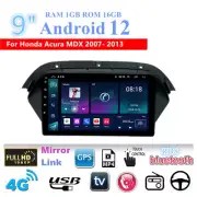 9'' Android 12 Car Stereo Radio GPS Nav Head Unit For Honda Acura MDX 2007-2013