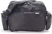 [Hopkins Medical Products] Original Home Health Shoulder Bag, 70D Waterproof Nylon, Fold-Down Compartment for Easy Access, Adjustable Straps for Ultimate Comfort, 14x11x7 inch, Black