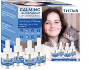 TriOak 4 Pack Cat Calming Pheromone Diffuser Refills