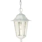 Nuvo Cornerstone 1 Light 13" Hanging Lantern w/ Clear Seed Glass - 60-991