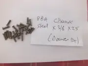 8 BA COUNTERSUNK STEEL 3/8 X 25 - FREEPOST
